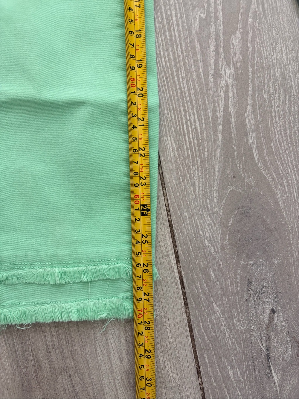 Lilly Pulitzer Mint Green Cropped Frayed-Hem Jeans - Picture 9 of 9